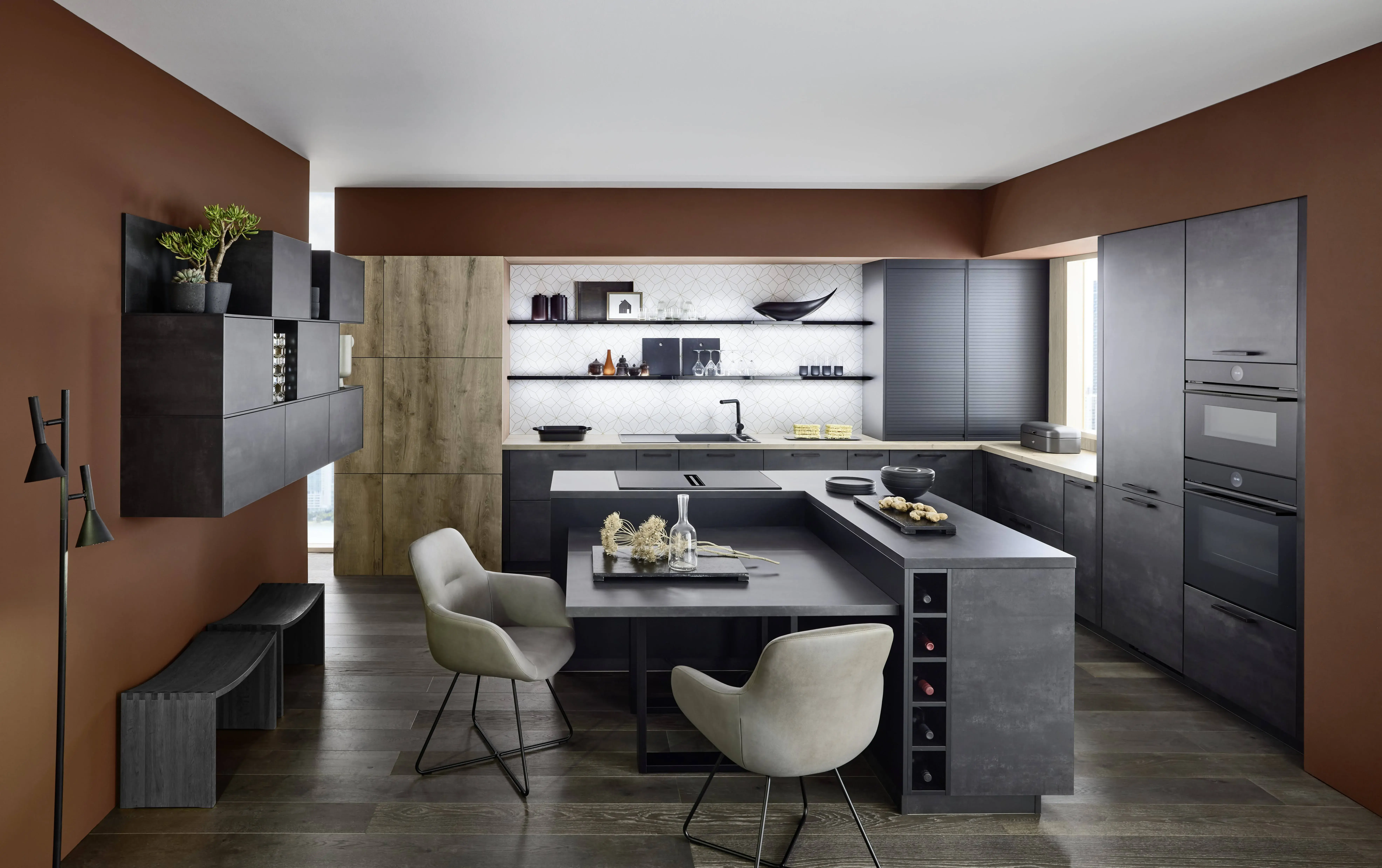 NOBILIA Japandi mit Bosch Geräten - Hauptschuss